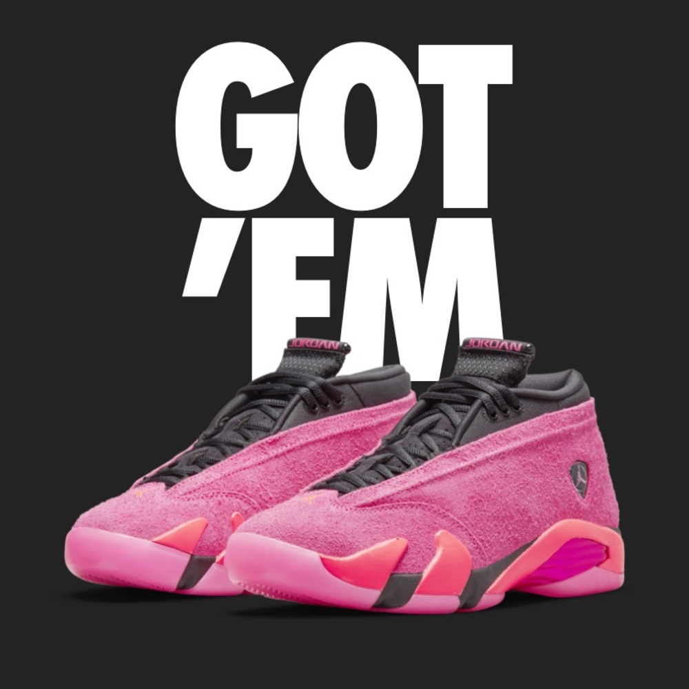 Pink Jordan 14
